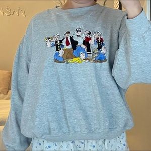 Vintage Popeye crewneck size XL